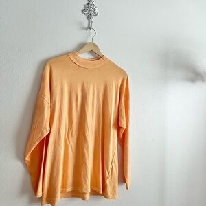 We The Free Peach Long Sleeve Top